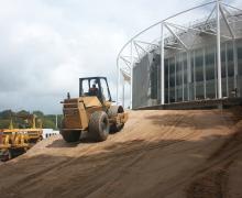 Obra exterior Velodromo Xalapa