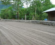 Muro de contención en camino Yecuatla-Cuatitlan