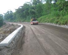 Muro de contención en camino Yecuatla-Cuatitlan
